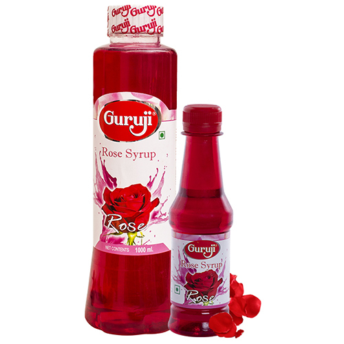 Rose Syrup Packaging: Glass Bottle