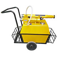 Foam Mobile Trolley - Fibre Material, 100 Ltr Capacity, Golden Yellow Color, Lightweight Design