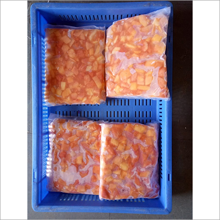 Frozen Papaya Dices - Premium Quality Fruit Properly Washed and Processed Ideal for Food Companies Conveniently Packaged for Optimal Freshness