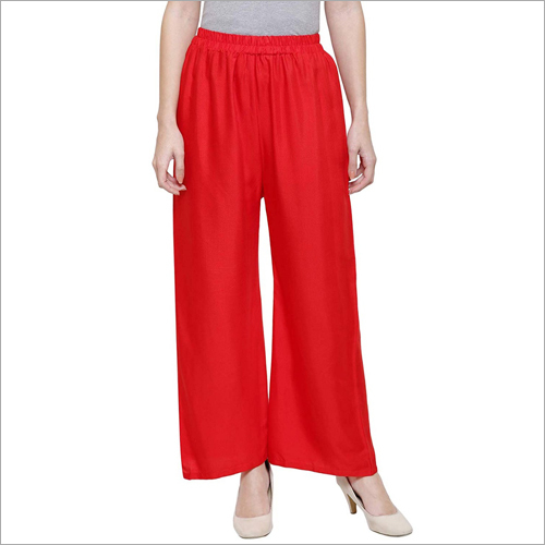 Plain Red Palazzo