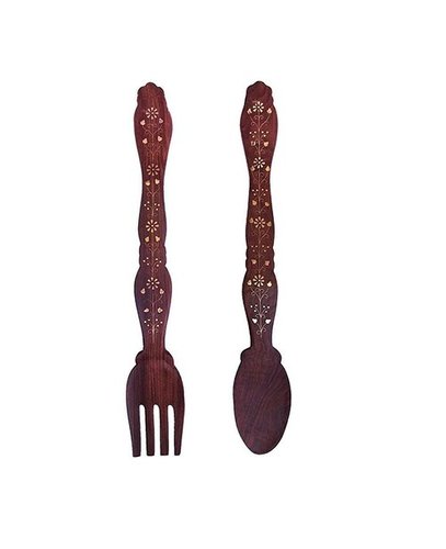 Beautiful Miniature Wooden Fork Spoon Wall Décor Hanging Panel Gift Item Beautiful Miniature Wooden Fork Spoon Wall Décor Hanging Panel Gift Item
