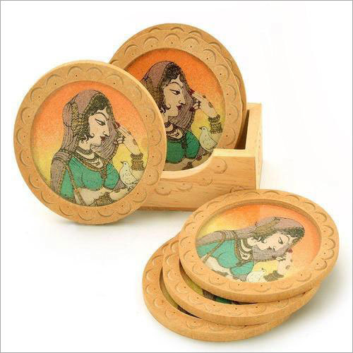 Wooden Tea Coasters By COTTAGE ENTERPRISE