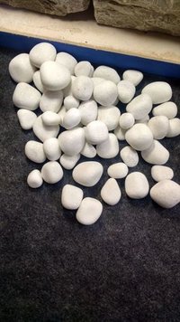High Polished White Natural Pebbles - Size 15mm To 60mm | Ideal For Landscaping, Aquariums, And Garden Decoration