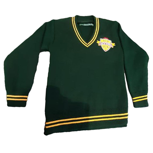 School Uniform Green Sweater