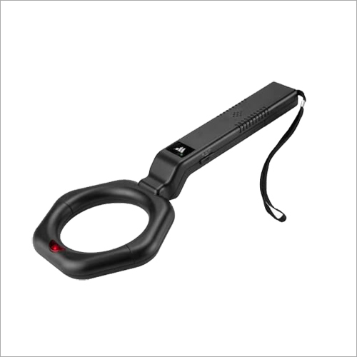 Hand Held Metal Detector - PVC Material, Black Color | Security Application, 1 Year Warranty