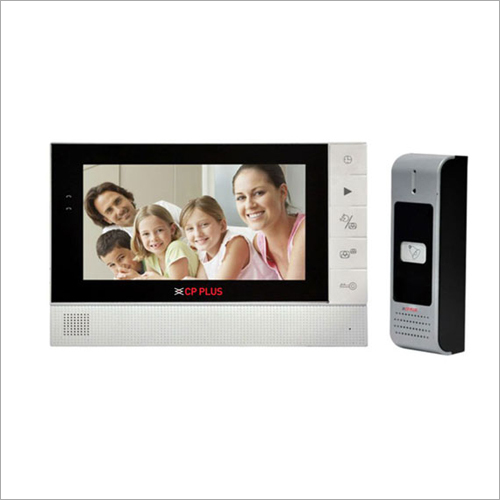 CP PLUS Video Door Phone - Plastic Build, Digital Screen, Grey Color | For Home and Office Use
