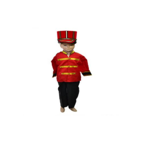 Red And Black British Soldier Dress