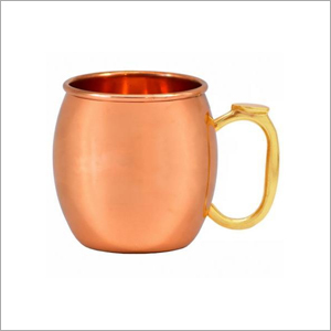 Copper Mug With Brass Handle