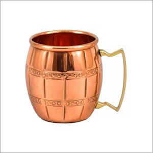 AHA 12180 Copper Mug With Brass Handle