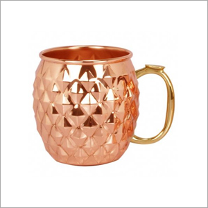 AHA 13453 Copper Mug With Brass Handle