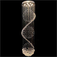 Hanging Ball Spiral Raindrop Chandelier