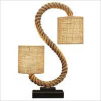Drum Shade Hemp Rope Light