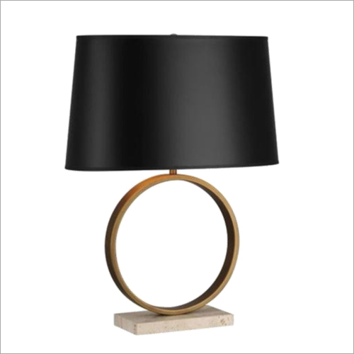 Black Drum Shade Table Lamp