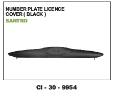 Number plate license Santro (cinew)