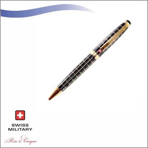 Swiss Military Diamond Cut Check Pattern  Ball Pen