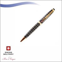Swiss Military Diamond Cut Check Pattern  Ball Pen