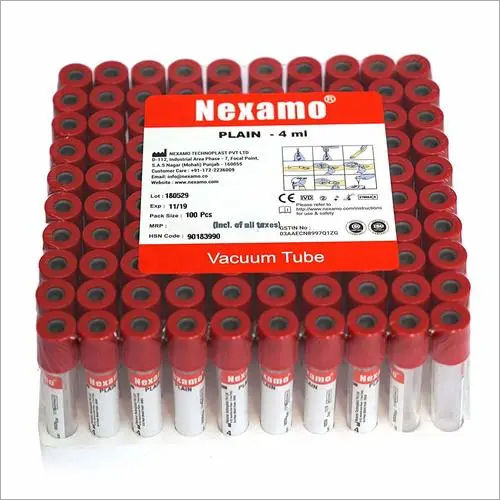 Vacuum Blood Collection Tubes (Plain Tube) 4Ml Light Source: Yes