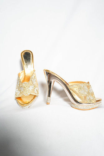 Golden Party Wear Sandal