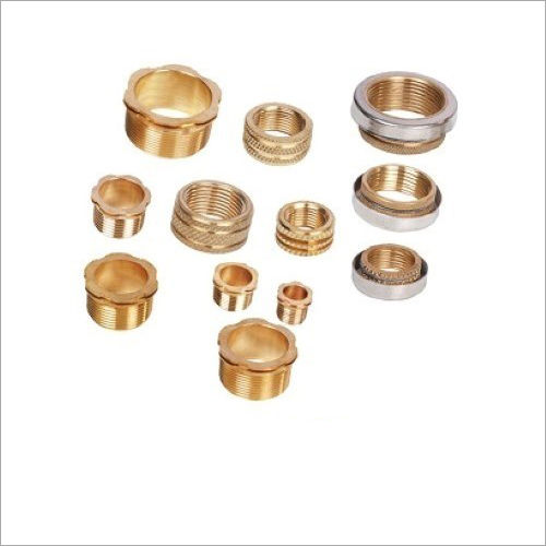 Polished Brass Diamond Knurled Inserts