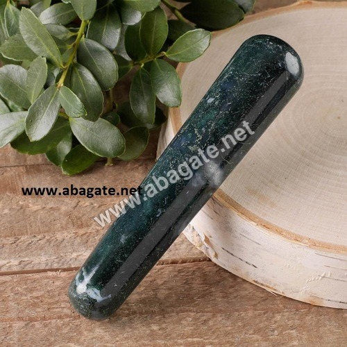 Moss Agate Massage Wand Moss Agate Massage Wand