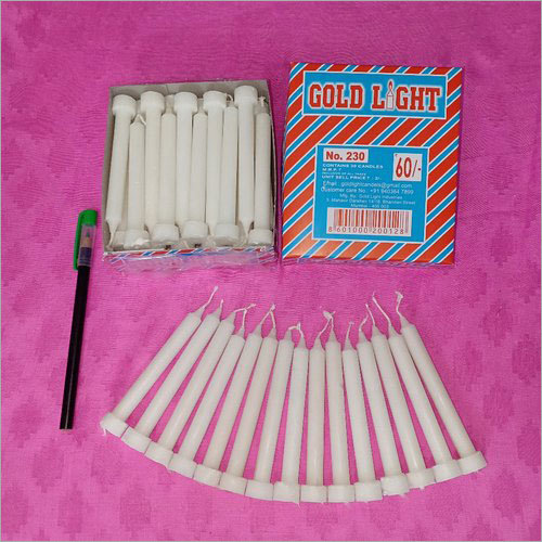 Wax Candle With Stand - Paraffin Wax Pillar Candle | Elegant Design, Versatile Use, Adds Warm Ambiance to Any Space
