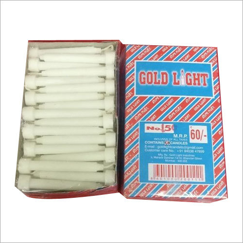 Plain White Prayer Candle - Paraffin Wax, Pillar Shape | Elegant Design for Spiritual Reflection