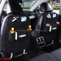 Black Felt Car Seat Organiser