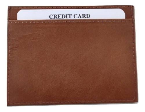 Customizable Genuine Leather Credit Card Holder