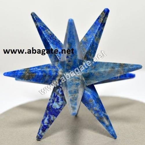 Lapis Lazuli-12-Point Markaba Star Lapis Lazuli-12-Point Markaba Star