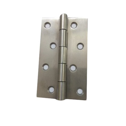 Stainless Steel Hinge - Customized Size, Silver Color | Ideal for Door Fitting, Lightweight at 65 Grams, Durable Stainless Steel Material