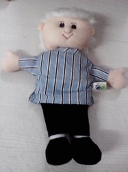 Soft Fur Grand Father Puppet