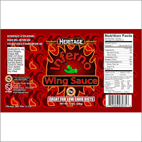 Adhesive Sticker Food Product Label