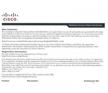 L-LIC-CT8500-100A CISCO 8500 Series Wireless Controller License