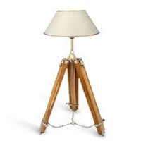 Beautiful Designer Premium Teak Wooden Tripod Floor Lamp