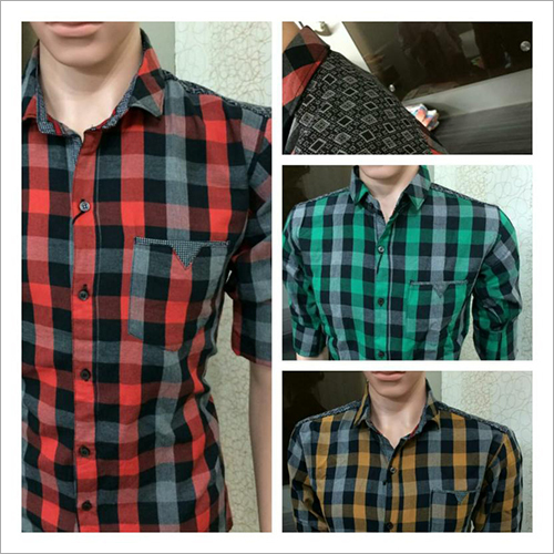 Mens Cotton Check Shirt