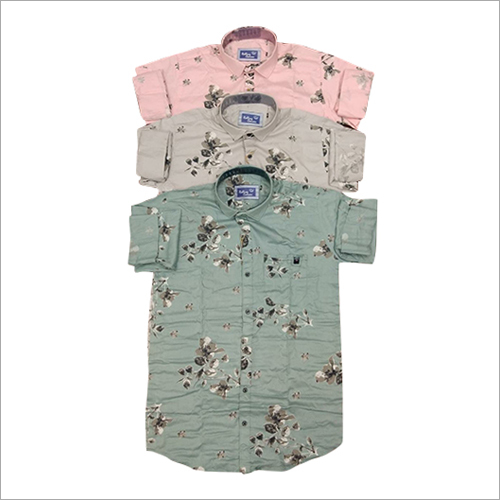 Cotton Flora Printed Shirt