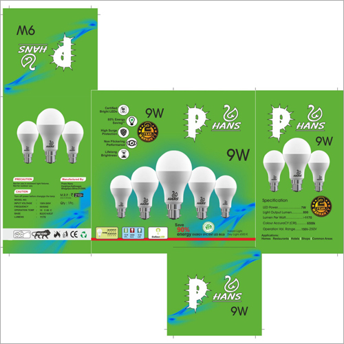 9 W LED Bulb - High-Quality Materials, Round Shape, White Color | Durable Design, Easy Installation, Optimum Performance for Household & Commercial Use