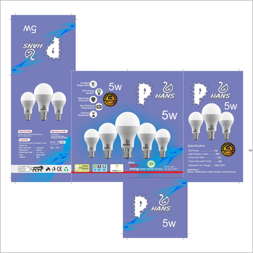 5 W LED Bulb - 5 Watt, Round Shape, White Color | Innovative Technology, Easy Maintenance, Reliable Performance for Household & Commercial Use