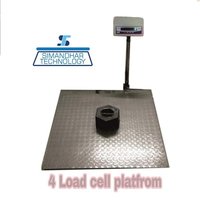 1500X1500 2000Kg Heavy Duty Platform Scales