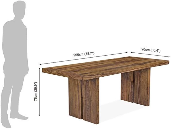 Solid wood Dining table set Adjoiner
