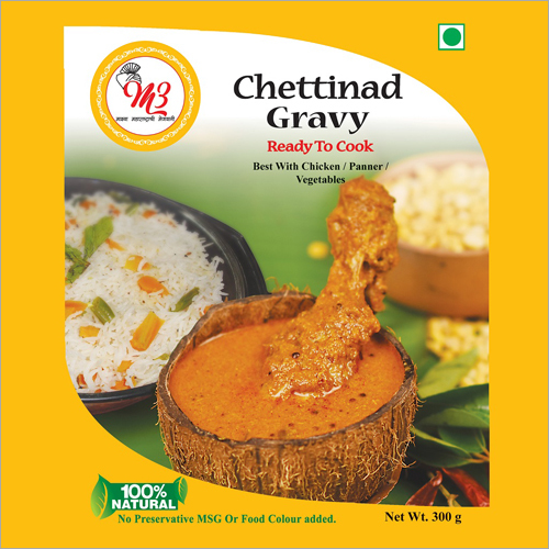 Chettinad Gravy - Brown Pouch, 300g | Ready to Cook, Natural Ingredients, Time-Saving, Microwave/Stovetop