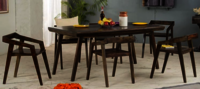 Solid wood Dining table set Mosiac