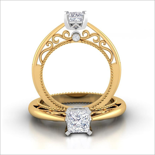 Ladies Gold Engagement Ring