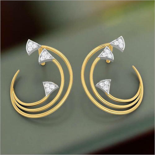 Gold Stud Fancy Earrings Gold Stud Fancy Earrings