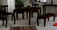 Solid wood Dining table set Swirler