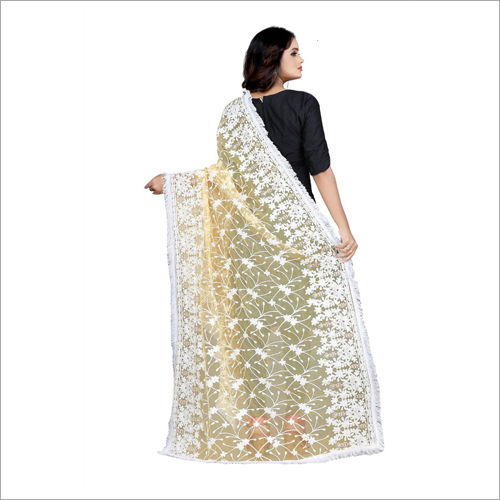 Available In Different Color Ladies Heavy Embroidery Dupatta