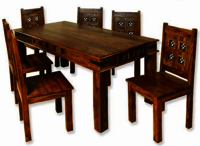 Wooden dining table set Sweden