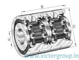 INA Axial Angular Contact Ball Bearings Zklf..-2rs-2ap Series