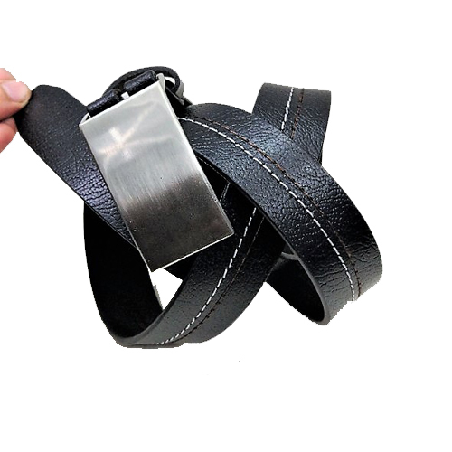 Black Printed Single Layer Belt