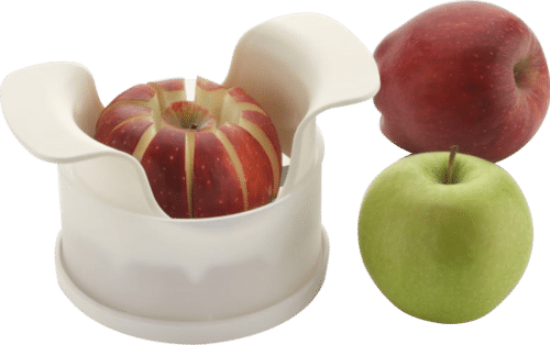 White Apple Cutter Antique With Container